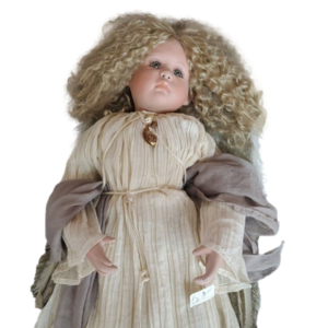 Master Piece Gallery 30” Charity/LINDA VALENTINO-MICHEL PORCELAIN DOLL Wings